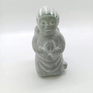 Isabel Bloom Angel Praying On Knees 1996 Small Bird At Knee